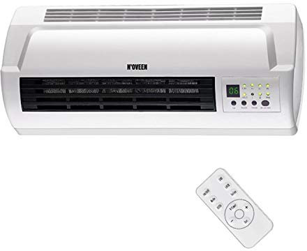 Noveen Cortina DE Aire CERÁMICA HC2000 Pantalla LCD con Control Remoto, Proporciona Flujo de Aire Vertical (frío, cálido, Caliente) en Las entradas a Cuartos más pequeños, Tiendas, oficinas.