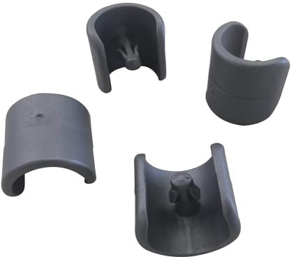 Lafuma Mobilier Kit de 4 patins pour fauteuil relax et chaise longue, Diamètre: 20 mm, Couleur: Anthracite, LFM2843-1229