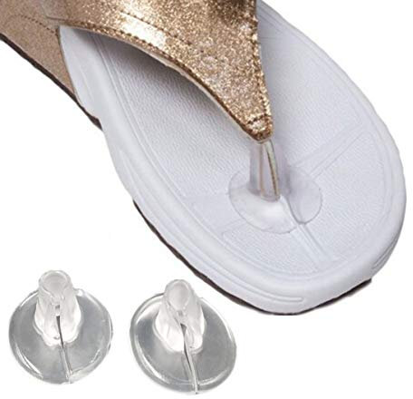 5 pairs klar rutschfeste soft gel silikon tanga sandale zehenschutz flip-flop sandale zehenschutz einsätze kissen schuhe griffe fußpolster für männer und frauen(Style A)