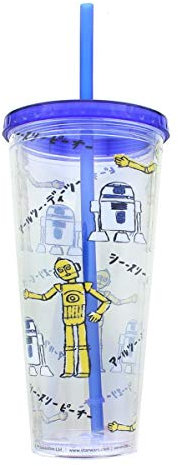 Star Wars Kanji Droids R2D2/C3PO Plastic Tumbler