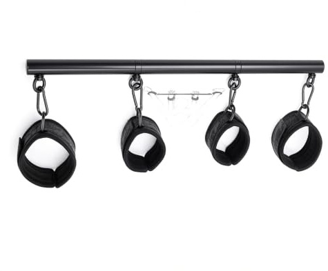 OnundOn Handfesseln und Fußfesseln mit Spreizstange Verstellbare BDSM Bondage