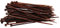 Lot de 100 serre-câbles marron 100 mm x 2,5 mm - Qualité artisanale, courts, 8,1 kg - Force de traction