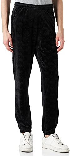 Southpole Herren AOP Velour Pants Black, L