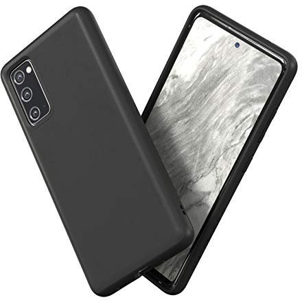 RhinoShield Case kompatibel mit [Samsung Galaxy S20 FE] | SolidSuit - Schockabsorbierende Dünne Schutzhülle mit Premium Finish 3.5 Meter Fallschutz - Klassik Schwarz