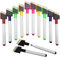 LondonExpress 12 Shaped Magnetic Colour Set White Board Marker Pen Dry Wipe Markers Easy Wipe