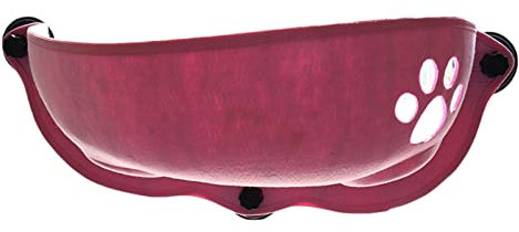 U/ D Hamac à fixer sur fenêtre pour chat avec ventouses pour fenêtre de voiture (rose)