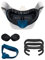 VR Cover Fitness Facial Interface Bracket & Foam Comfort Replacement with Lens Protector Cover for Oculus/Meta Quest 2 (Dark Blue & Black + Comfort Foam)