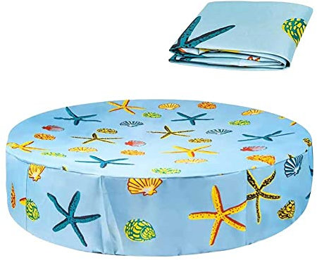 Opaltool Couverture de Piscine pour Chien, Motif étoile Bâche Protection pour Piscine Ronde Protection UV Pliable pour Chats Chiens Animaux de Compagnie Enfants Intérieur Extérieur