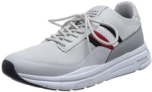 Tommy Hilfiger Herren Runner Sneaker Premium Lightweight Runner Knit Sportschuhe, Beige (Light Cast), 42 EU