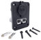 Offgridtec 90A Dual SB50 Anderson Flush-Mount-Rahmen + 12V Zigarettenanzünder-Steckdose, IP65 wasserbeständig, Hochwertiger Kunststoff, 12V-24V DC Anderson-Montage für Wohnmobile, Schwarz