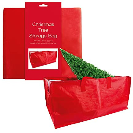 1ABOVE Christmas Tree Storage Bag, Durable Reinforced Carry Handles, Dual Zippered Storage Bag, Waterproof Xmas Tree Bag Protects from Dust – Fits 7FT Tall Tree (120X43X25 CM)