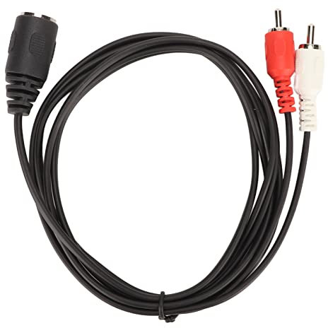 Câble 5 Broches DIN Femelle vers 2 Mâle, Connecteur de Décharge de Traction moulé en Spirale OFC, Câble Adaptateur pour Lecteur CD Magnétoscope DVD