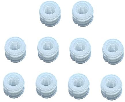TERF® M6 X 10.5mm Wood Insert Nut Flat Pack Furniture Pre-Inserted Cam Dowel Nuts M6 (6mm) X 10.5mm Threaded Insert Socket Nut for Wood Timber Furniture - Pack of 10