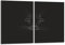 Herdabdeckplatten Set 2x40x52 cm Ceranfeld Abdeckung Glas Spritzschutz Abdeckplatte Glasplatte Herd Ceranfeldabdeckung Deko, Katze Schwarz