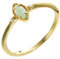 Epinki Echt Schmuck Ring 14 Karat 585 Gelbgold, Solitärring mit Opal, Marquiseschliff, 14K Gold Pärchen Ringe Hochzeitsring Partnerringe für Damen, Gold, Gr.49