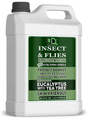 Insect Repellent with EUALYPTUS & Tea Tree Essential Oil (Repells Bugs Such as Flies, Ants, Wasps & Mosquitos Indoors in The Home) (2.5 Litre)