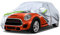 Car Cover Full Garage Replacement for Mini Cooper 3-Doors 2000-2022, Outdoor Car Cover Weatherproof Waterproof UV-Resistant Breathable Dustproof - Silver
