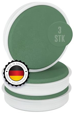 Dekoschale Nasssteckschaum Schale in Zylinder Form, 17 cm - Steckmoos, Steckmasse - Kegel für Blumengestecke - Steckschwamm zum Basteln, Hochzeit, Geschenke, Deko, Blumen Gesteck Blumensteckschaum