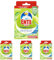 WC-Ente Frische-Siegel Nachfüller, körbchenloser WC-Reiniger, 12 Gel WC-Steine, Limone Duft, 4er Pack (2 x 36 ml)