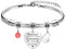 HEYEJET Inspirierende Geschenk Armbänder für Frauen Mädchen Silber Herz Armband mit 26 Buchstaben Personalisierte Geschenke für Freundin Mama Schwestern Kollegin Ehefrau Geburtstags Weihnachten (C)