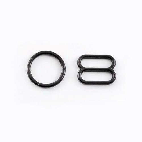 OMEVU 20 Sets 6–20 mm Metall-O-Ring-Tri-Glide-Schnallen, Unterwäsche, BH, Verstellbarer Verschluss, Bikini-Anschlüsse, Haken, DIY-Kleidung, Nähzubehör