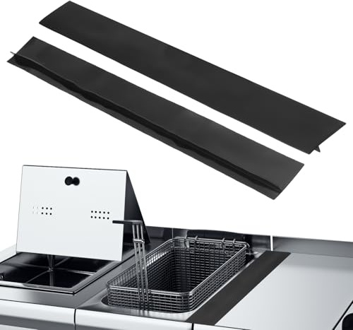 PATIKIL Cache-Fentes en Silicone pour Cuisinière, 2 Pcs Cache-Fentes de Cuisinière 25 Pouce Bandes d'Étanchéité Résistantes à la Chaleur pour Fours et Comptoirs, Noir