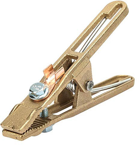 Uadme Pinza Di Massa Per Saldatrice, 260/300/500A Saldatura a Terra in Ottone a Forma di A, Morsetto per Saldatura per Saldatrice per Vari Tipi di Attrezzature per Saldatura (260A)