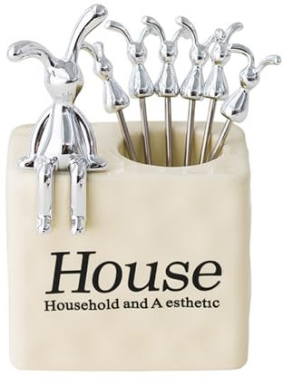 Ensemble de fourchettes à fruits en acier inoxydable avec support unique, fourchettes à dessert, fourchettes à gâteau pour la maison, les repas et les fêtes