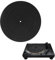 12 Inch Turntable Mat,Silicone Anti-Static Slipmat for Vinyl Lp Record Players,Anti-Slip,Anti-Vibration,Dust Reduction,Slipmats Turntable Platter Mat,Universal Fit for All LP Turntables (Black)