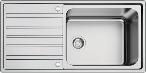 Super deep Single Bowl Kitchen Sink 0.6mm Stainless Steel 100cm x 50cm