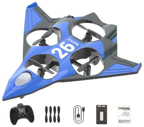 RoaQinFo Remote Control Airplane with Fixed Wing, RC Radio Controlled Fighter Plane, RC Glider Toy, RC Jet, Sturdy EVA Foam Material, 1 battery