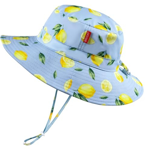 HECCEI Baby Sonnenhut UPF 50+ mit klappbarer Krempe & verstellbarem Kinnband – Schnelltrocknender Sonnenschutz-Hut für Jungen und Mädchen