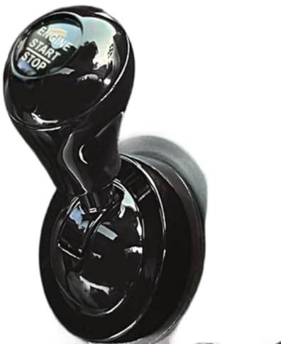 Helilyco Kompatibler Metall-Joystick-Startknopf, Kugelstangenwippe, Motor-Startschalter für Auto-Innenmodifikation (schwarz)