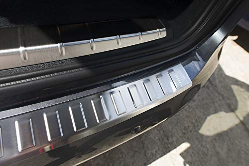 teileplus24 L569 Ladekantenschutz V2A Edelstahl kompatibel mit BMW X1 F48 2015-2022 Abkantung