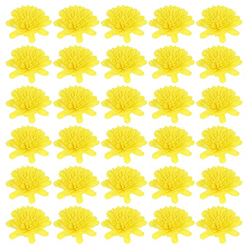 EXCEART 100 Stücke Chrysantheme Kunstblumen Rattanstäbchen Künstliche Hortensien Köpfe Blütenköpfe zum Basteln für Ätherische Öle Aroma Aromatherapie Raumduft Stäbchen DIY Hochzeit Tischdeko