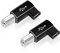 AreMe 2 Pack Right Angle USB B to USB C Adapter, 90 Degree Type C Female to MIDI Converter Compatible with Printer, Electric Piano, Laptops and More Type-C Devices