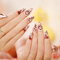 RUNRAYAY 24Pcs Red Eyes Press on Nails Medium, Horror Halloween Fake Nails Almond Glue on Nails, False Nails Acrylic Nail for Women & Girls