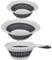 Aspect Collapsible Colander with Handle - Silicone Kitchen Strainer with Sturdy Plastic Base - Space Saving & Folding Strainer for Washing Veges & Fruits - Best for Rinse or Draining (Round)