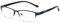 TECH-LINE-DIRECT FASHION ACCESSORIES Blue Light Blocking Glasses Eyeglasses Rectangle Frame UK Men/Women (Blue Frame + Clear Lens)