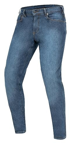 REBELHORN Nomad Motorradjeans Herren | Armalith Denim | SAS-TEC Stufe 2 Knieprotektoren und Stufe 1 Hüftprotektoren | Steißbeinprotektor Tasche | Tapered Fit