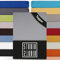 STUDIO Basic Topper Spannbettlaken 180x200cm – Jersey-Spannbetttuch aus 100 % gekämmter Baumwolle – Silber – bügelfrei, elastisch & Oeko-TEX Zertifiziert – für Topper 4–14 cm