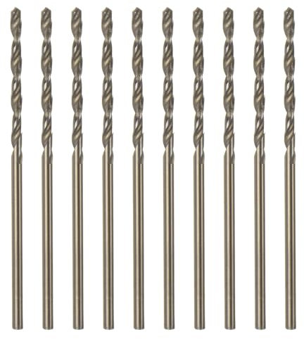sourcing map 10pcs Cobalt Jobber Drill Bits 1.4mm / 0.055 M35 High Speed Steel HSS Twist Drilling Bit Tool for Stainless Steel Copper Wood Plastic and other Hard Materials