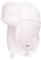 Futrzane Chapeau de Trappeur en Cuir - Chic Chapka Femme Hiver Chaud Fourrure (M, Blanc - Blanc Siberian)