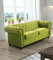 Easy4You Chesterfield Hellgrüner Plüsch Velvet 2-Sitzer Sofa 183x74x88 cm Sofas für Wohnzimmer Sofagarnituren mit Holzfüße Set Sofas & Couches