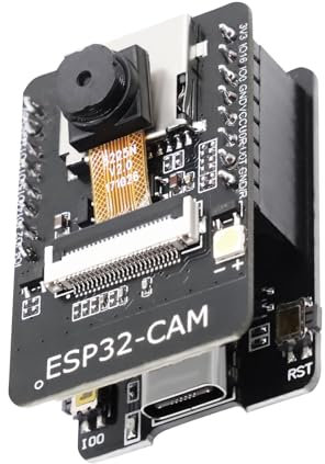 QIQIAZI Für ESP-CAM Modul,für ESP32-CAM Entwicklungsplatine mit OV2640 Kamera,WiFi/Bluetooth DC 5V Dual-Core,für ESP-32 USB C Modul mit TF Kartenmodul, kompatibel mit Arduino