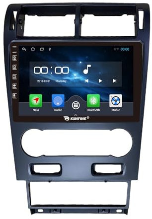 Quad Core 4G+64G Car CarPlay Android Auto 9 IPS Display Navigation Stereoanlage Touchscreen Haupteinheit Pad Tablet Rückfahrkamera GPS Radio Media Player für Ford Mondeo 2004-2007