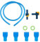 HIOPOIUYT Fahrrad-/Camping-Wassersack-Schlauch-Set, leicht, Trinkschlauch, Wasserflasche, Schlauch, Rucksäcke, Systeme