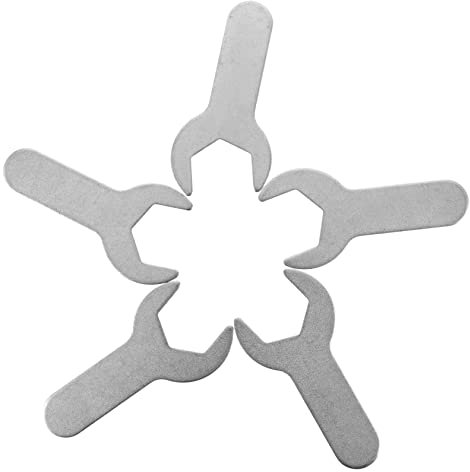 DIYEAH 5pcs Multifunctional Gas Bottle Spanner Wrench Tool Hand Wrenches for Home Use Valves Spanner