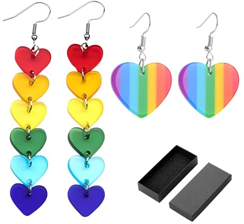 2 Paar Poker Ohrringe Karten Herzen Pik Asse,Asymmetrie Lustige Earrings,Spielkarten Muster Ohrringe Lange Pokerchip mit Uhr Spielkarten Ohrhänger für Frauen Karnevalsthema Accessoires