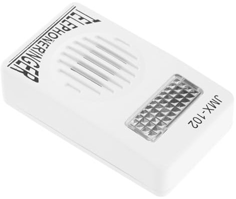 CIYODO Amplificateur De Sonnerie pour Téléphone Fixe sans Pile Volume Réglable Blanc Dispositif D'amplification pour Malentendants Outil Pratique pour Personnes Âgées Utilisation à